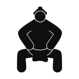 Sumo Wrestling - Male | Round | Silhouette | v5