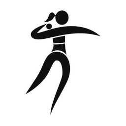 Shotput - Female | Motion | Silhouette | v1