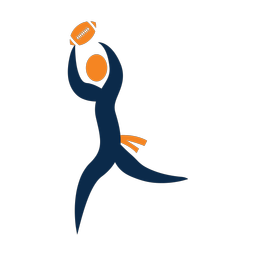 Flag Football Receiver - Male | Motion | 2 Colored | v1