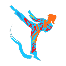 Karate - Female | Splash | Colorful | v4