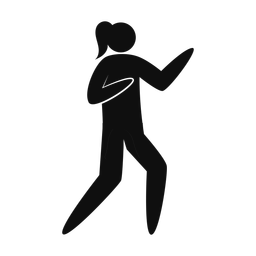 Karate - Female | Strike | Silhouette | v2