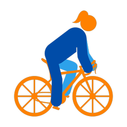 Cycling - Female | Round | 3 Colored | v3
