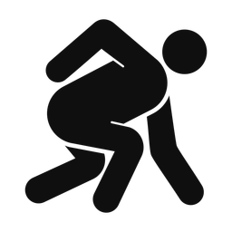 Running - Male | Round | Silhouette | v1