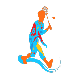 Badminton - Male | Splash | Colorful | v1
