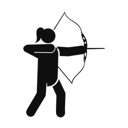 Archery - Female | Round | Silhouette | v1