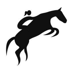 Horse Jumping - Female | Motion | Silhouette | v1