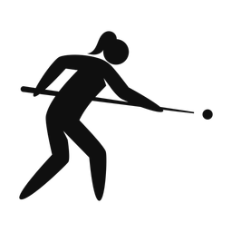 Billiards - Female | Strike | Silhouette | v1