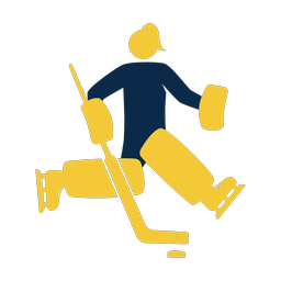 Ice Hockey Goalie - Female | Strike | 2 Colored | v3