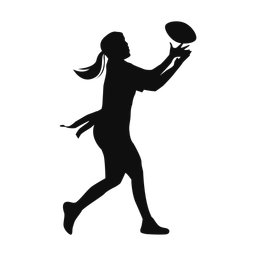 Flag Football Receiver - Female | Classic | Silhouette | v1