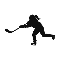 Ice Hockey Player - Female | Classic | Silhouette | v4