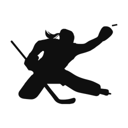 Ice Hockey Goalie - Female | Classic | Silhouette | v1