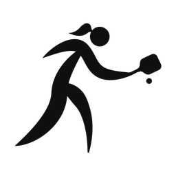 Pickleball - Female | Motion | Silhouette | v1