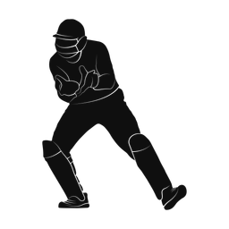 Cricket Wicket Keeper - Male | Promax | Silhouette | v1