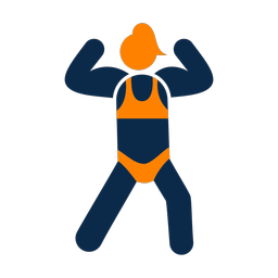 Body Building - Female | Round | 2 Colored | v1