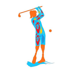 Disability Golf - Female | Splash | Colorful | v1