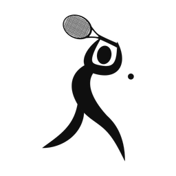 Tennis - Male | Motion | Silhouette | v3