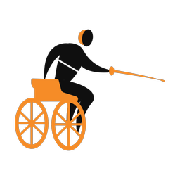 Wheelchair Fencing - Male | Motion | 2 Colored | v1