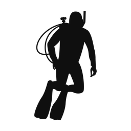 Scuba Diving - Male | Classic | Silhouette | v1
