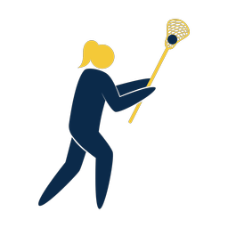Lacrosse Player - Female | Strike | 2 Colored | v2