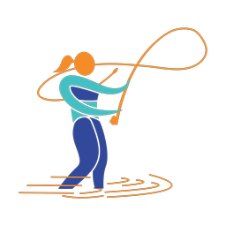 Fly Fishing - Female | Motion | 3 Colored | v1