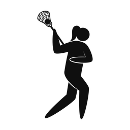Lacrosse Player - Female | Strike | Silhouette | v1
