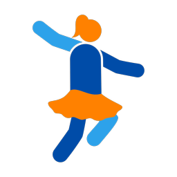 Ballet Dancing - Female | Round | 3 Colored | v6