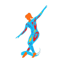 Dancing - Female | Splash | Colorful | v3