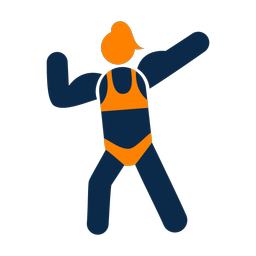 Body Building - Female | Round | 2 Colored | v3