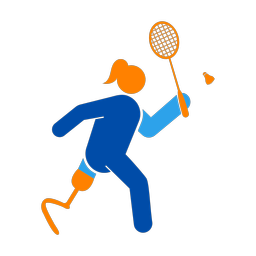 Para Badminton - Female | Round | 3 Colored | v1