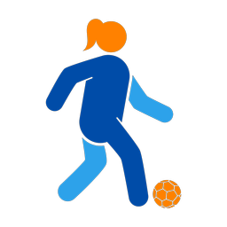 Soccer Player - Female | Round | 3 Colored | v2
