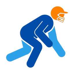 American Football Lineman - Male | Round | 3 Colored | v1