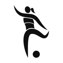 Soccer Player - Female | Motion | Silhouette | v3