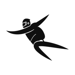 Skydiving - Male | Motion | Silhouette | v1