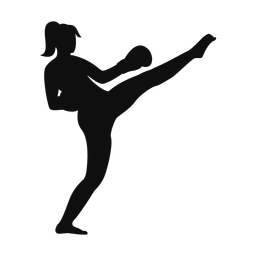 Kickboxing - Female | Classic | Silhouette | v1