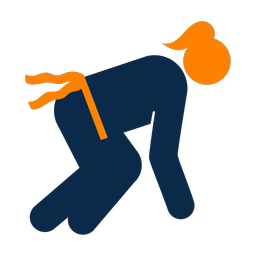 Flag Football Lineman - Female | Round | 2 Colored | v1