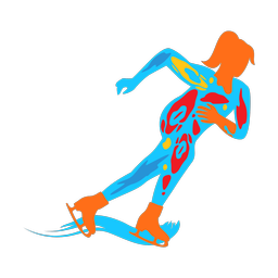 Speed Skating - Female | Splash | Colorful | v3