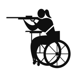 Para Shooting - Female | Motion | Silhouette | v1