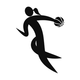 Basketball - Female | Motion | Silhouette | v4