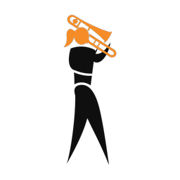 Marching Cornet Player - Female | Motion | 2 Colored | v1