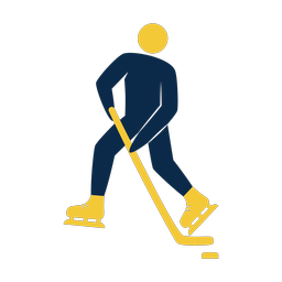 Ice Hockey Player - Male | Strike | 2 Colored | v1