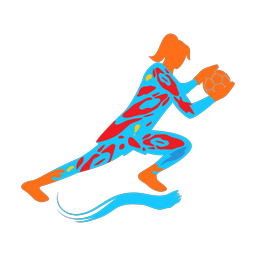Soccer Goalie - Female | Splash | Colorful | v3