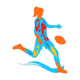 Rugby - Female | Splash | Colorful | v5