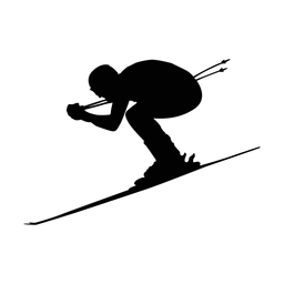 Downhill Skiing - Male | Classic | Silhouette | v1
