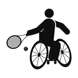 Wheelchair Tennis - Male | Round | Silhouette | v1