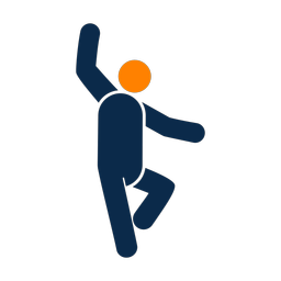 Ballet Dancing - Male | Round | 2 Colored | v1