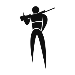 Hunting - Male | Motion | Silhouette | v3