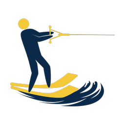 Waterskiing - Male | Strike | 2 Colored | v1