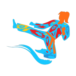 Karate - Female | Splash | Colorful | v5