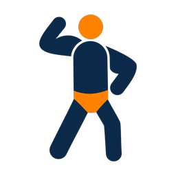 Body Building - Male | Round | 2 Colored | v2