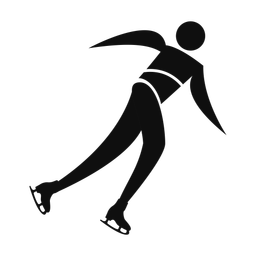 Speed Skating - Male | Motion | Silhouette | v3